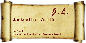 Jankovits László névjegykártya