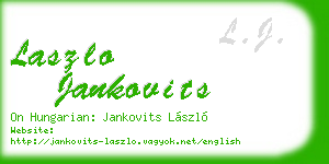laszlo jankovits business card